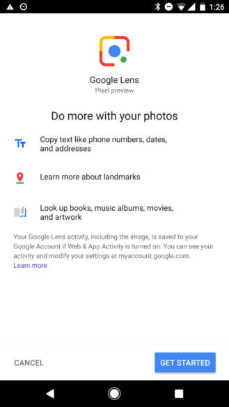 Google Lens en Google fotos