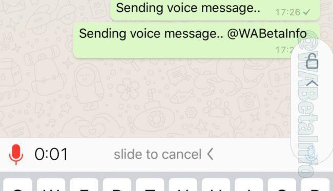Mandar notas de voz en WhatsApp