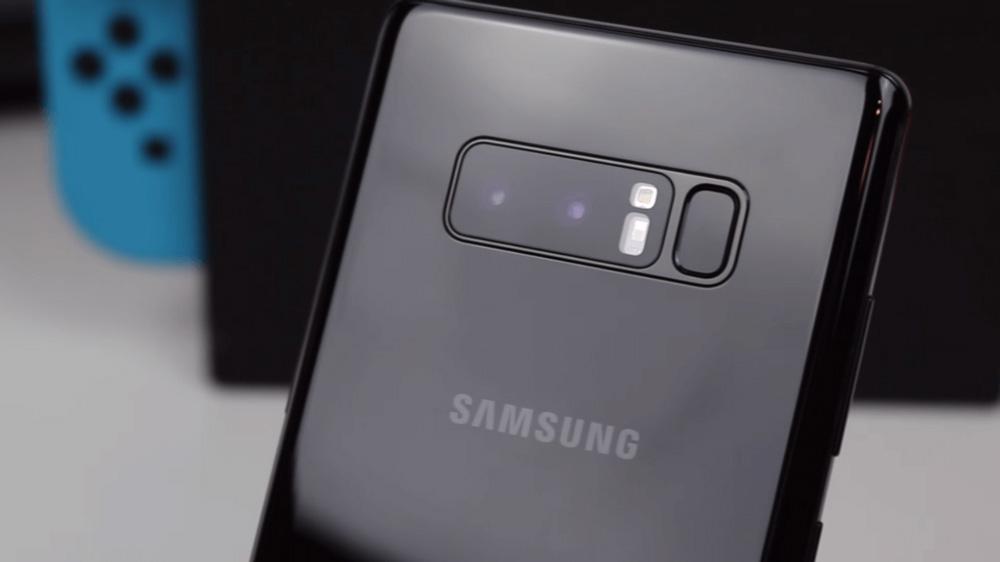 Doble cámara trasera de un Samsung Galaxy