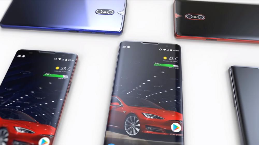 Diseño del smartphone de Tesla