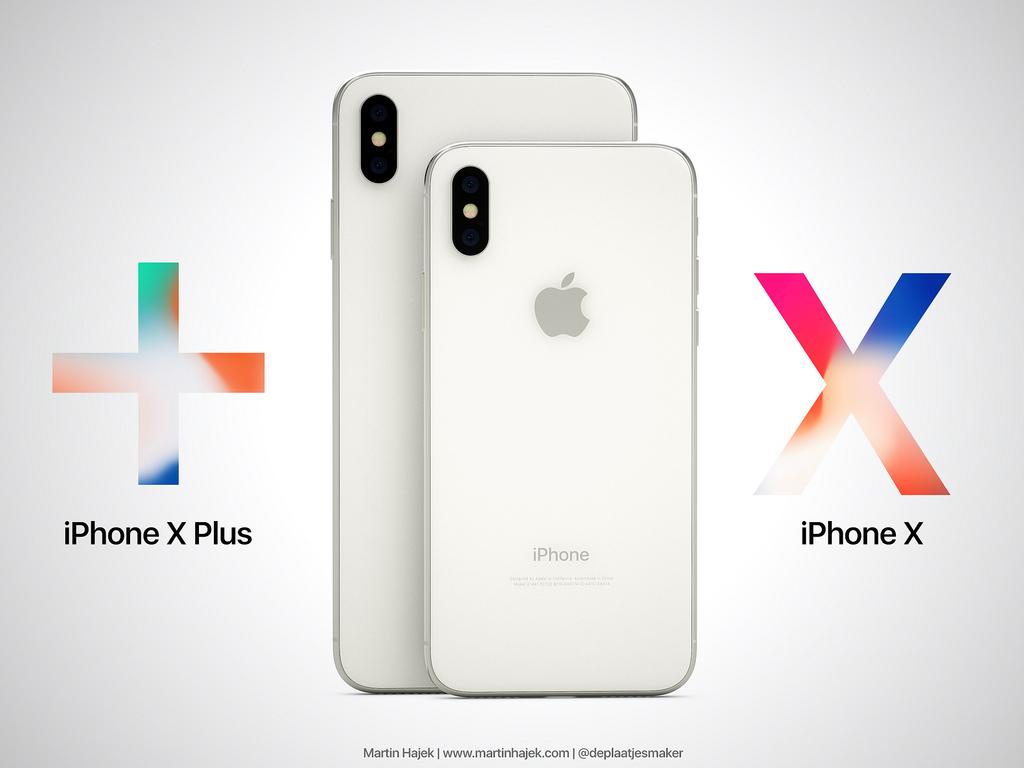 Logo de la manzana en el iPhone X Plus