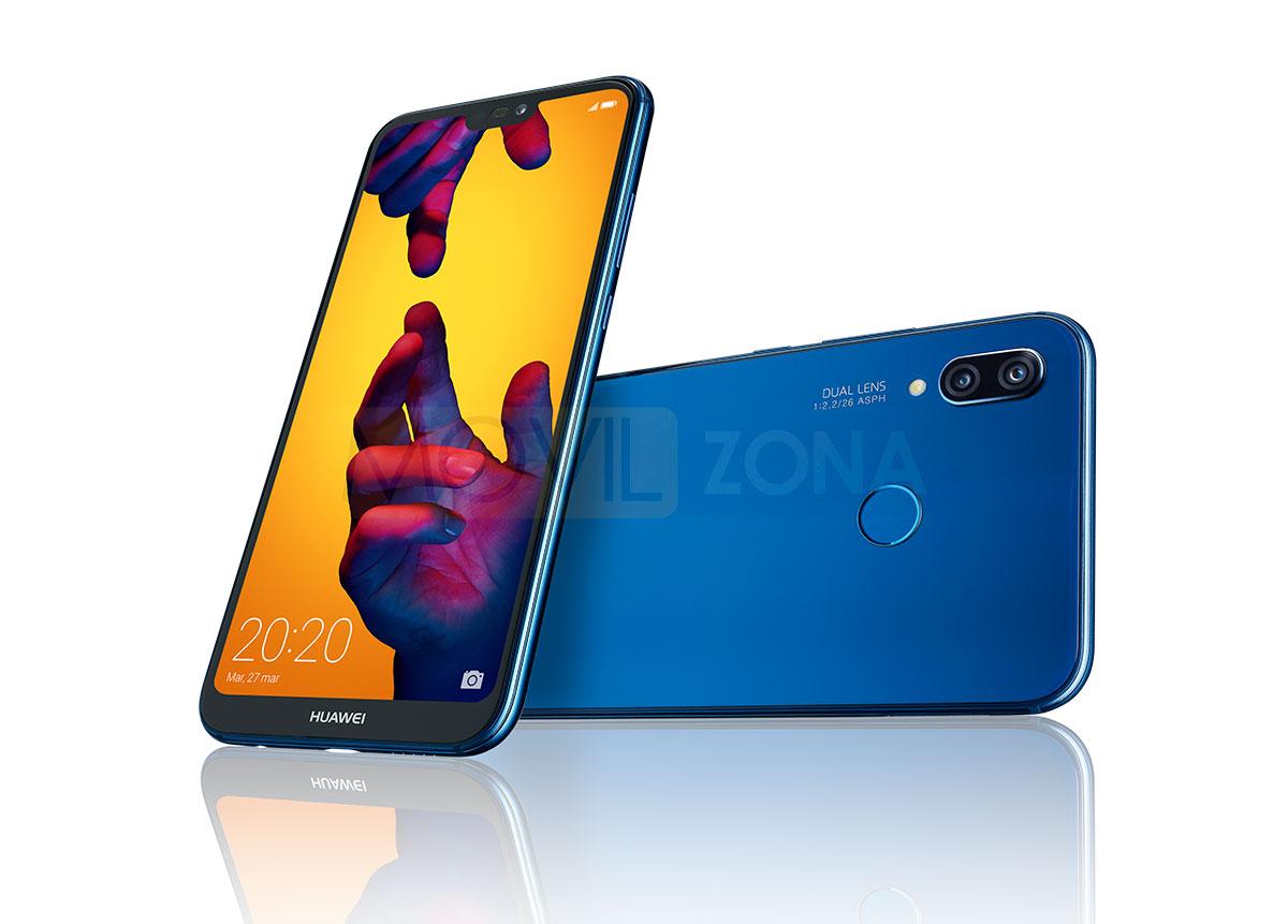 Huawei P20 Lite de color azul