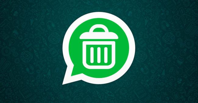 Eliminar mensajes en WhatsApp