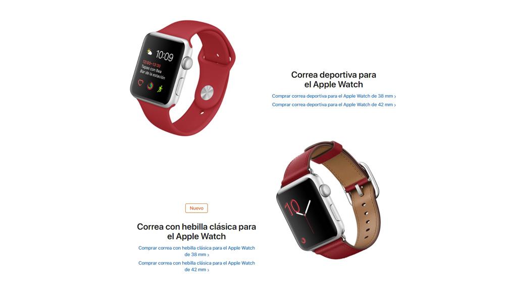 Accesorios de Apple en color rojo