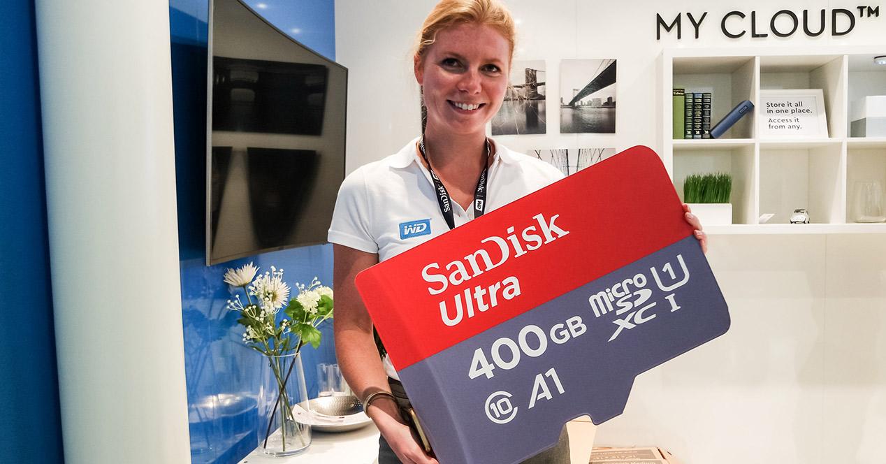 Tarjeta micro SD SanDisk Ultra de 400 GB
