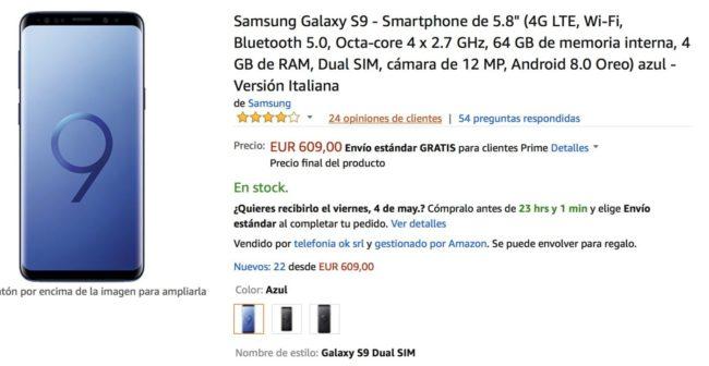 Oferta del Samsung Galaxy S9