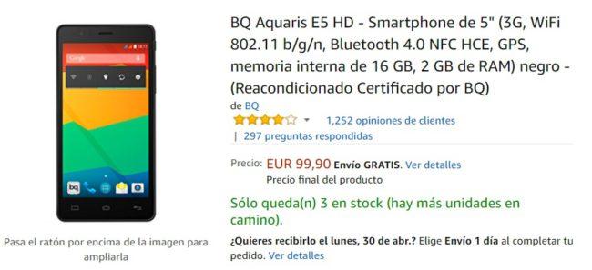 BQ Aquaris E5 HD de oferta