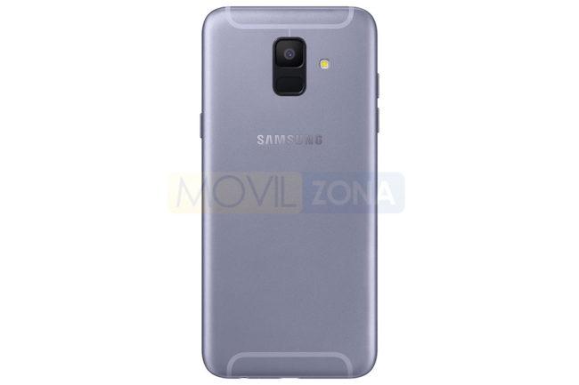 Samsung Galaxy A6 gris detalle de la cámara