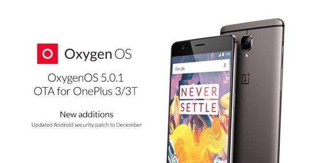 actualización de OxygenOS 5.0.3 para el OnePlus 3