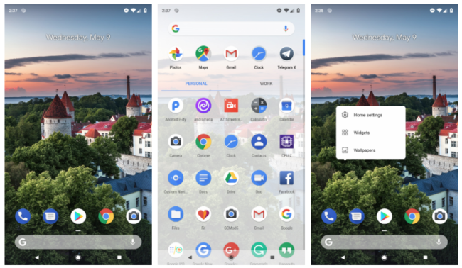 android p beta launcher
