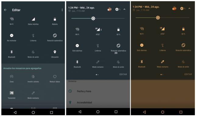 modo noche en Android P