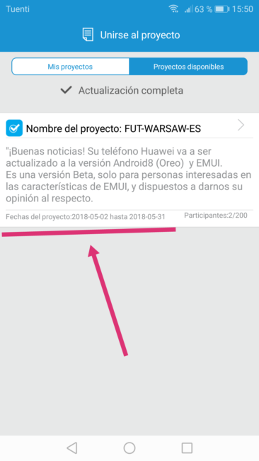 Android 8 para el Huawei P10 Lite