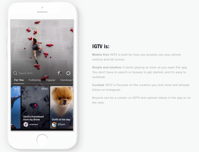 Instagram presenta IGTV