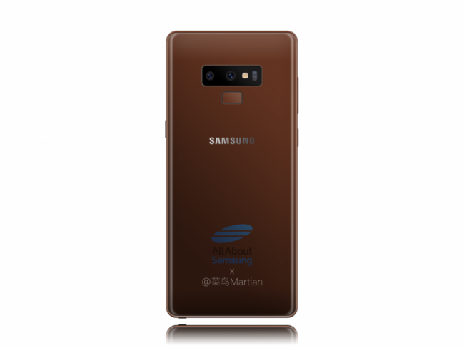 colores disponibles para el Samsung Galaxy Note 9-marrón