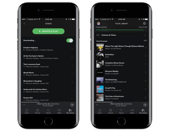 Spotify en iOS-novedades de iOS 12