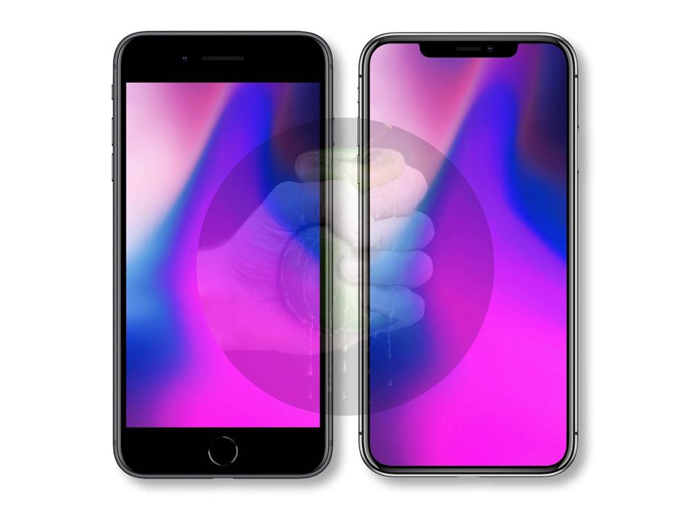 Dimensiones del iPhone X Plus frente al iPhone 8 Plus