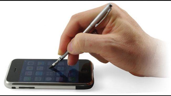 iPhone con pen