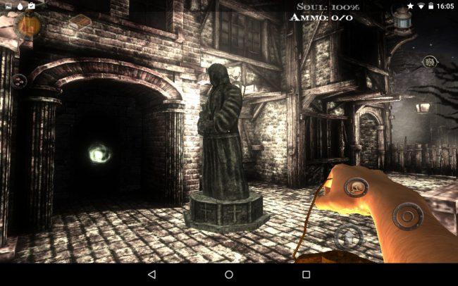 Interfaz de El Libro de los muertos para android