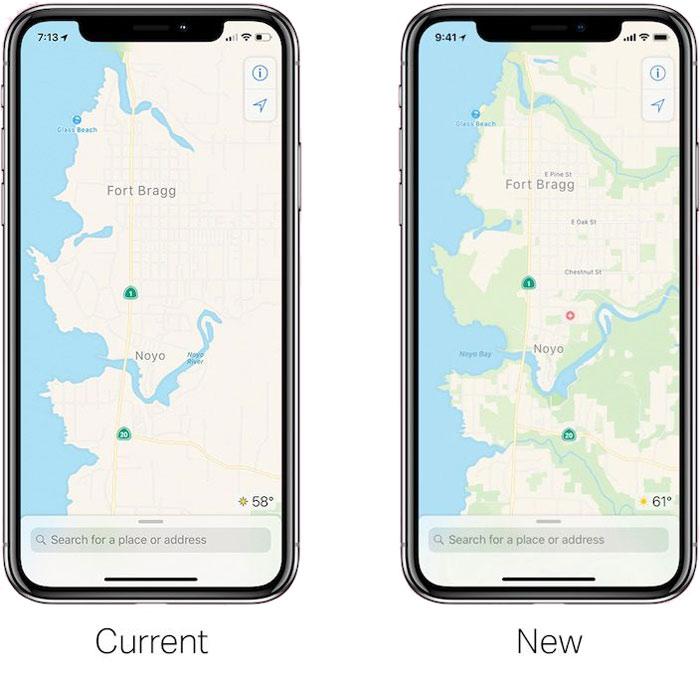 Apple Maps en iOS 12 Beta