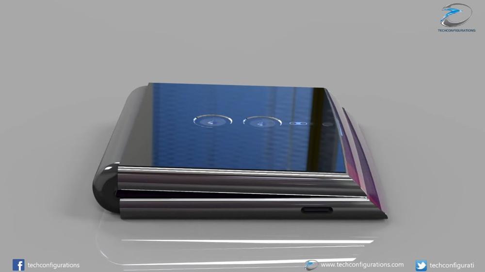 Concepto de smartphone plegable de Sony