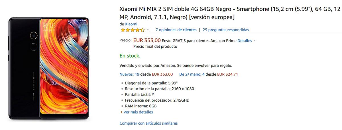 Oferta del Xiaomi Mi Mix 2