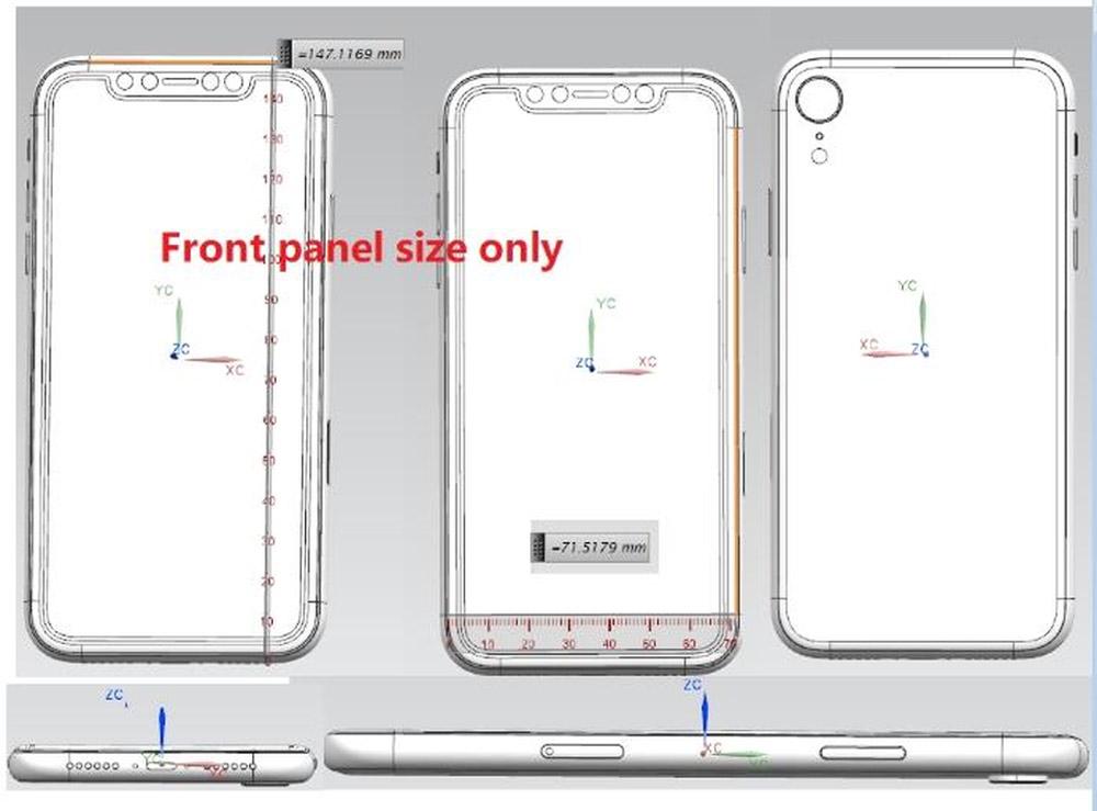 Dimensiones del iPhone X barato a partir de unos planos CAD