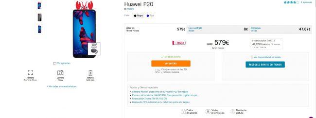 semana especial Huawei-Phone House-Huawei P20-P20 Pro-P20 Lite 
