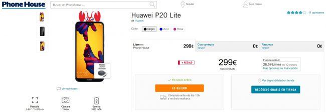 semana especial Huawei-Phone House-Huawei P20-P20 Pro-P20 Lite 