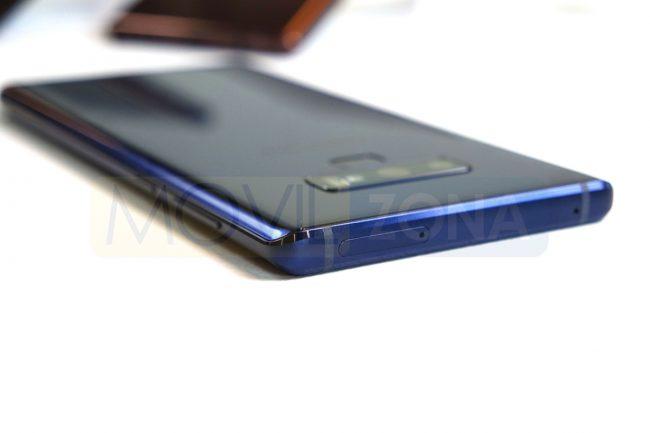 Samsung Galaxy Note 9 detalle carcasa