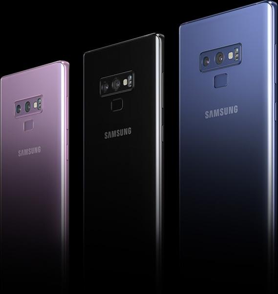 Colores disponibles para el Samsung Galaxy Note 9