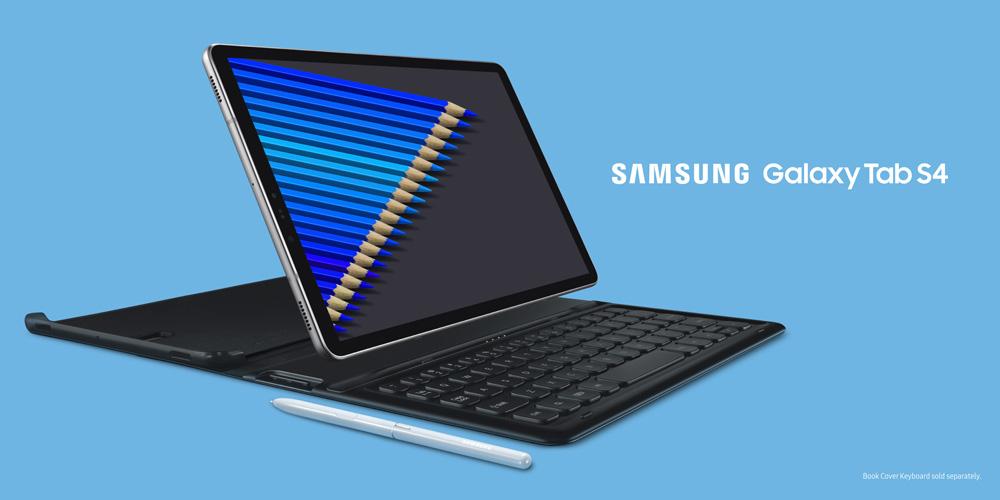 Samsung Galaxy Tab S4 con funda y teclado físico