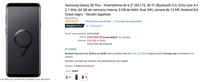 Samsung Galaxy S9 Plus amazon