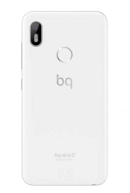 BQ Aquaris C blanco huella dactilar