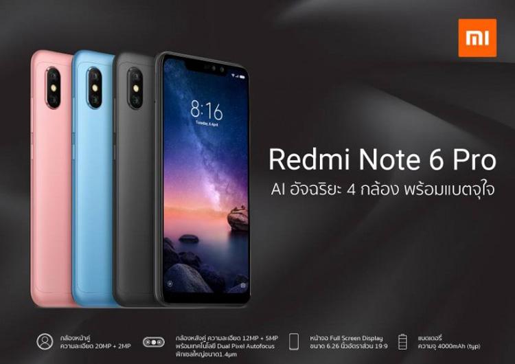 Anuncio oficial de las características del Xiaomi Redmi Note 6 Pro