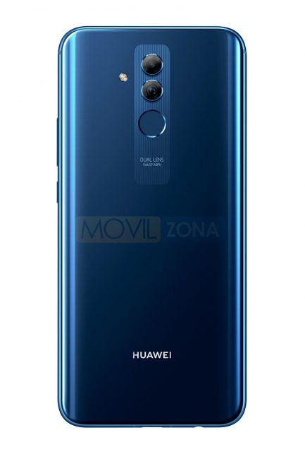 Huawei Mate 20 Lite azul con doble cámara trasera