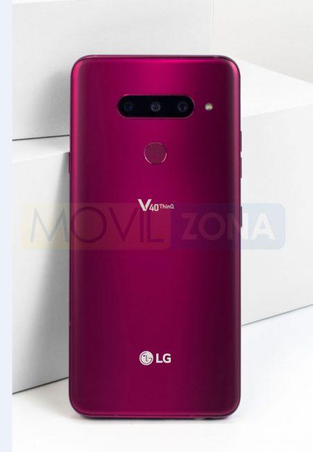 LG V40 ThinQ rojo doble cámara