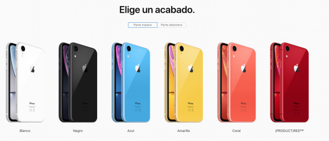 colores iphone xr