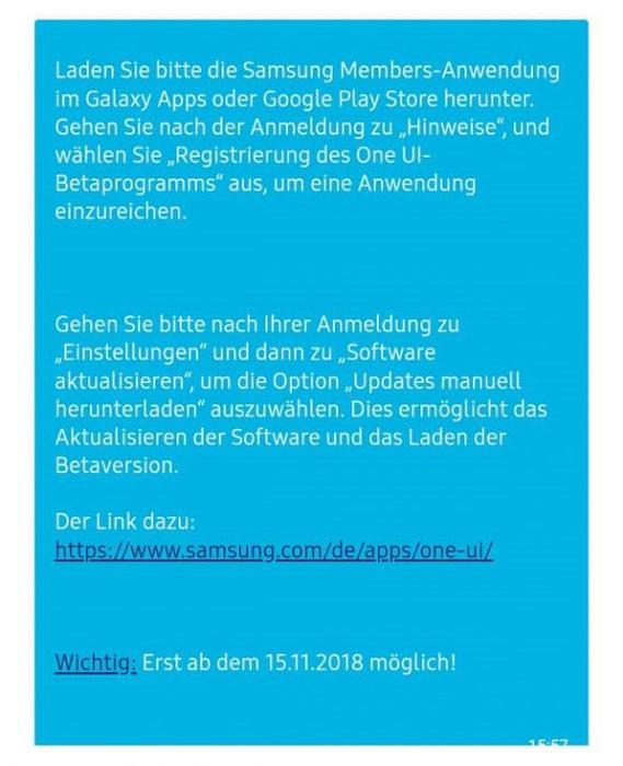 Anuncio de la fecha de lanzamiento de la Beta de Android 9 Pie para el Galaxy S9 en Alemania