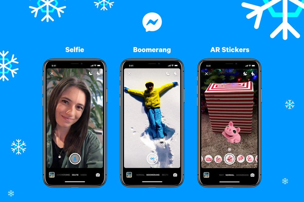 Modo Boomerang y Selfie para la cámara de Facebook Messenger