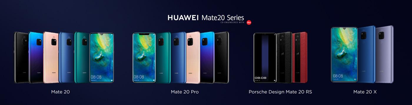 Modelos Huawei Mate 20 Series
