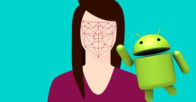 reconocimiento facial de Android Q