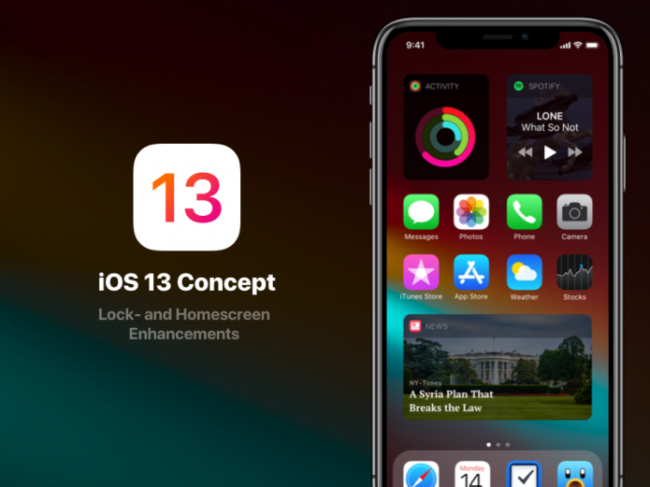iOS 13 Concept