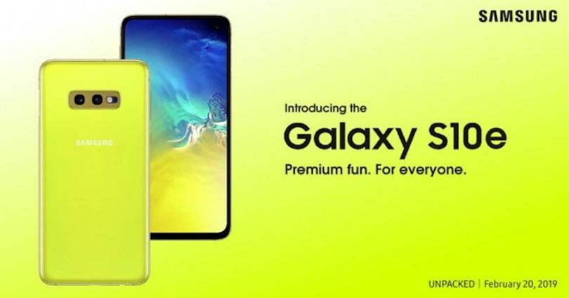 El Samsung Galaxy 10e confirmado en el material de marketing de la marca