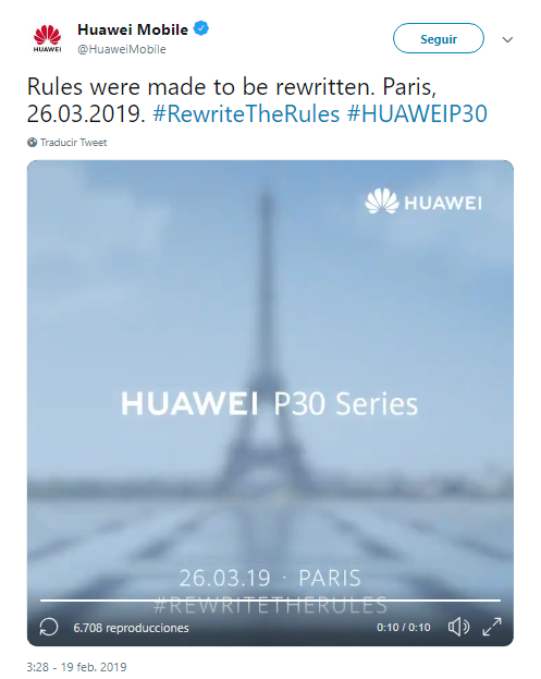 Huawei P30 París