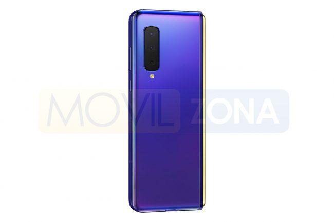 Samsung Galaxy Fold violeta doble cámara