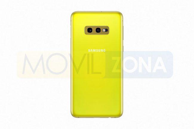 Samsung Galaxy S10e amarillo doble cámara
