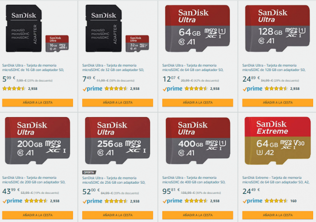 microSD Amazon