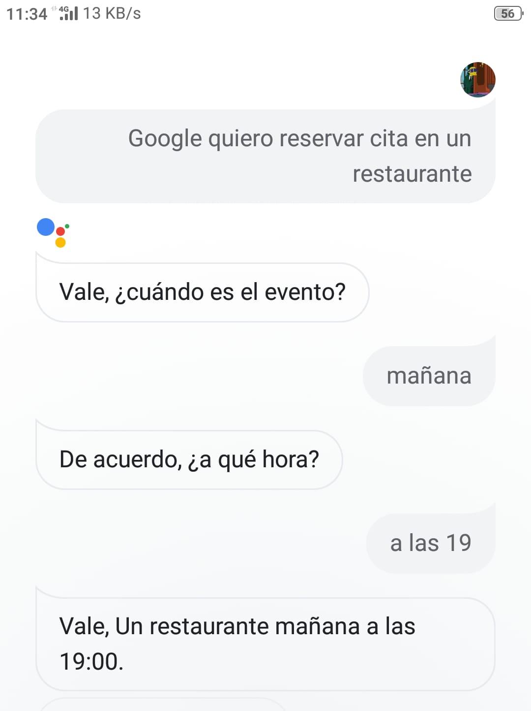 Google restaurante