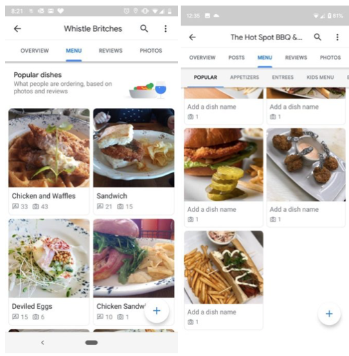 comida google maps