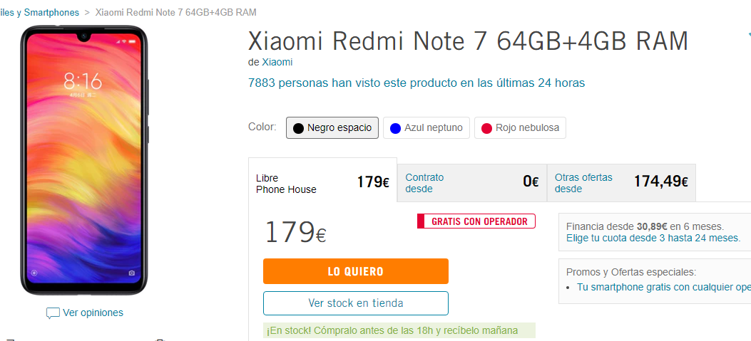 Xiaomi Redmi Note 7 Phone House